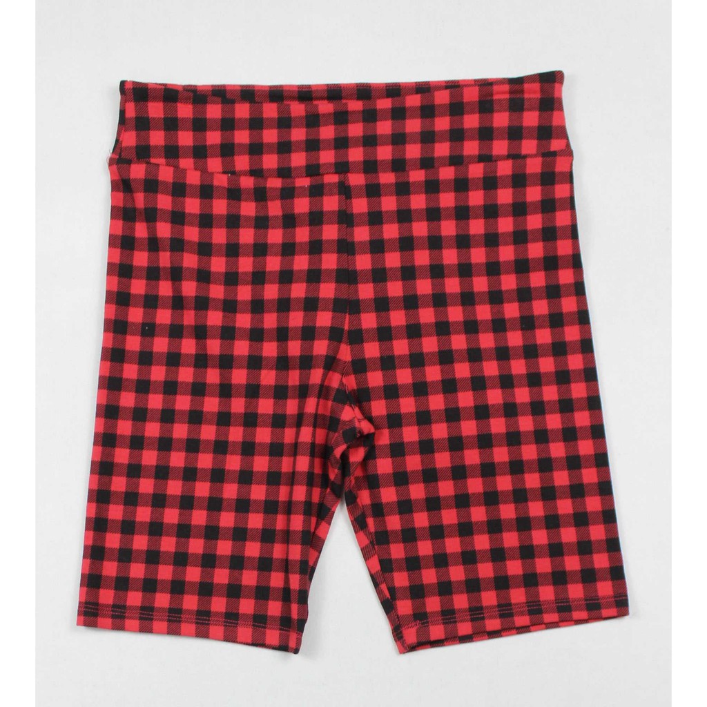 checkered cycling shorts