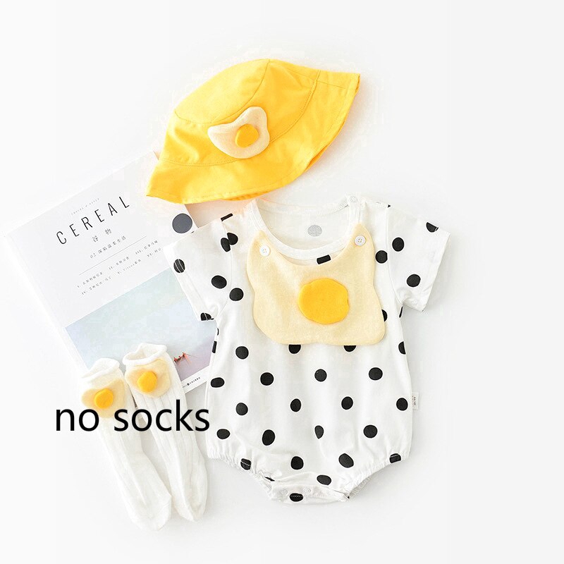 baby sunsuit and hat