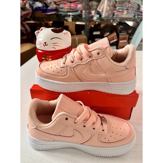 Unisex Kids Shoes Safe and Comfortable Fashion Air Force 1 Lace-Up Low Top Rubber Sneakers #2
