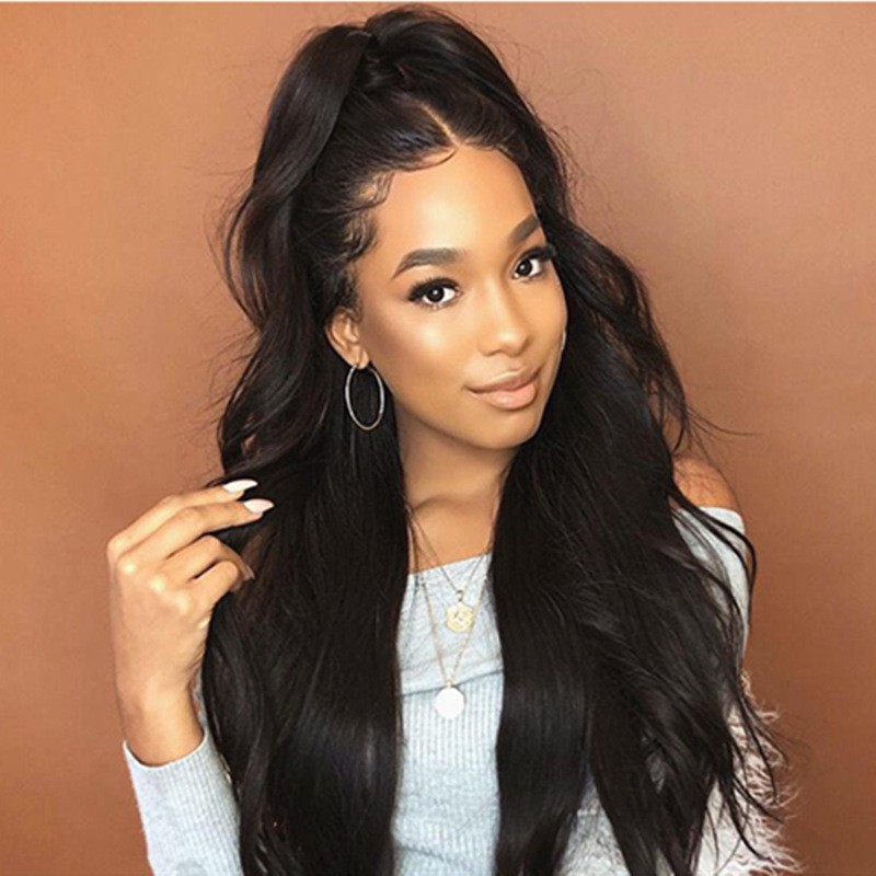 black front lace wig