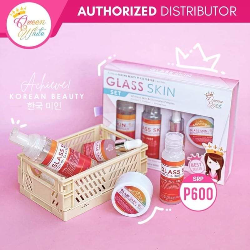 Queen White Glass Skin Set Shopee Philippines