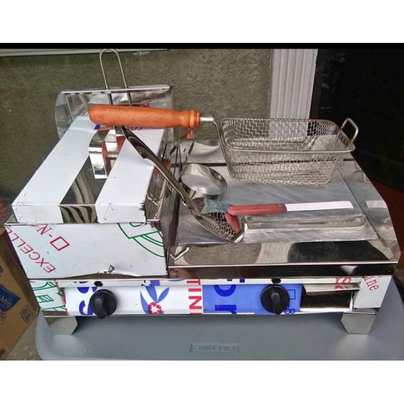 2in1 burger grill with fryer 12x12 Shopee Philippines
