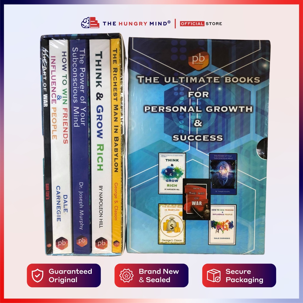 Featured image of [6 BOOKS BUNDLE] Think & Grow Rich Art of War How To Win Friends Power Subconscious Mind Richestman