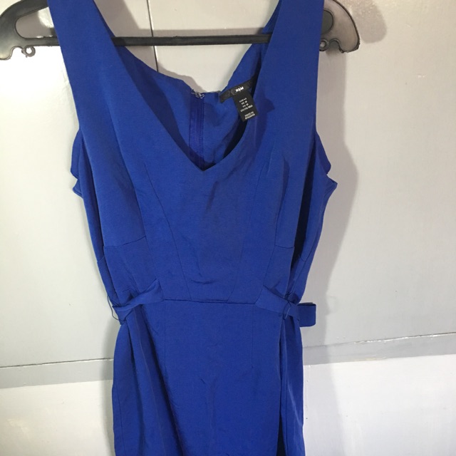 h&m cobalt blue dress