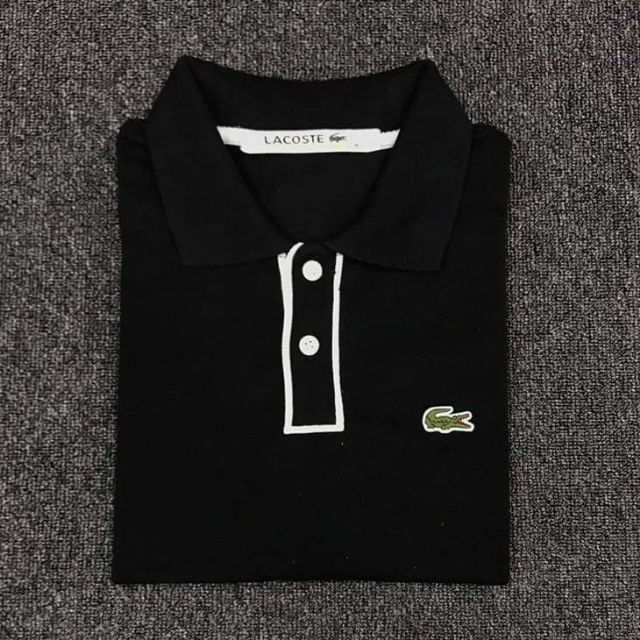 lacoste collar t shirt