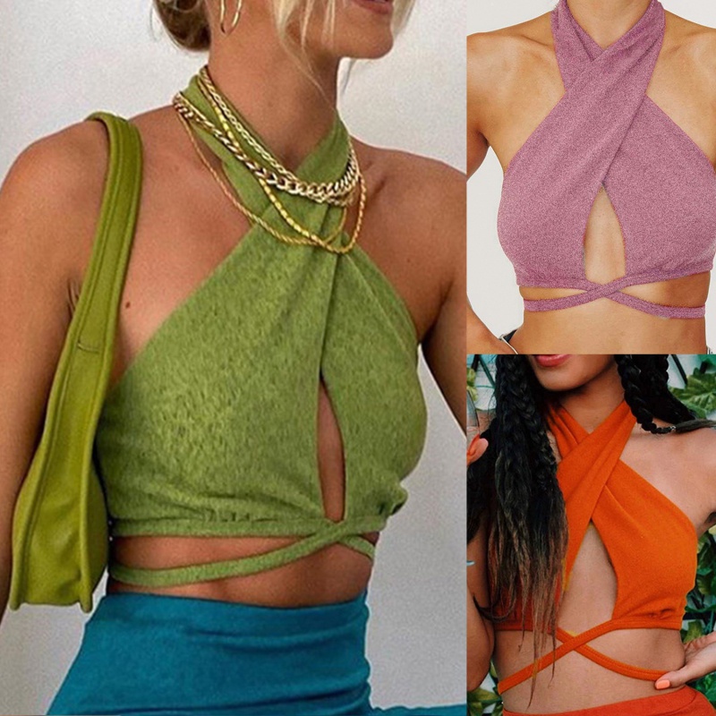 halter neck party tops