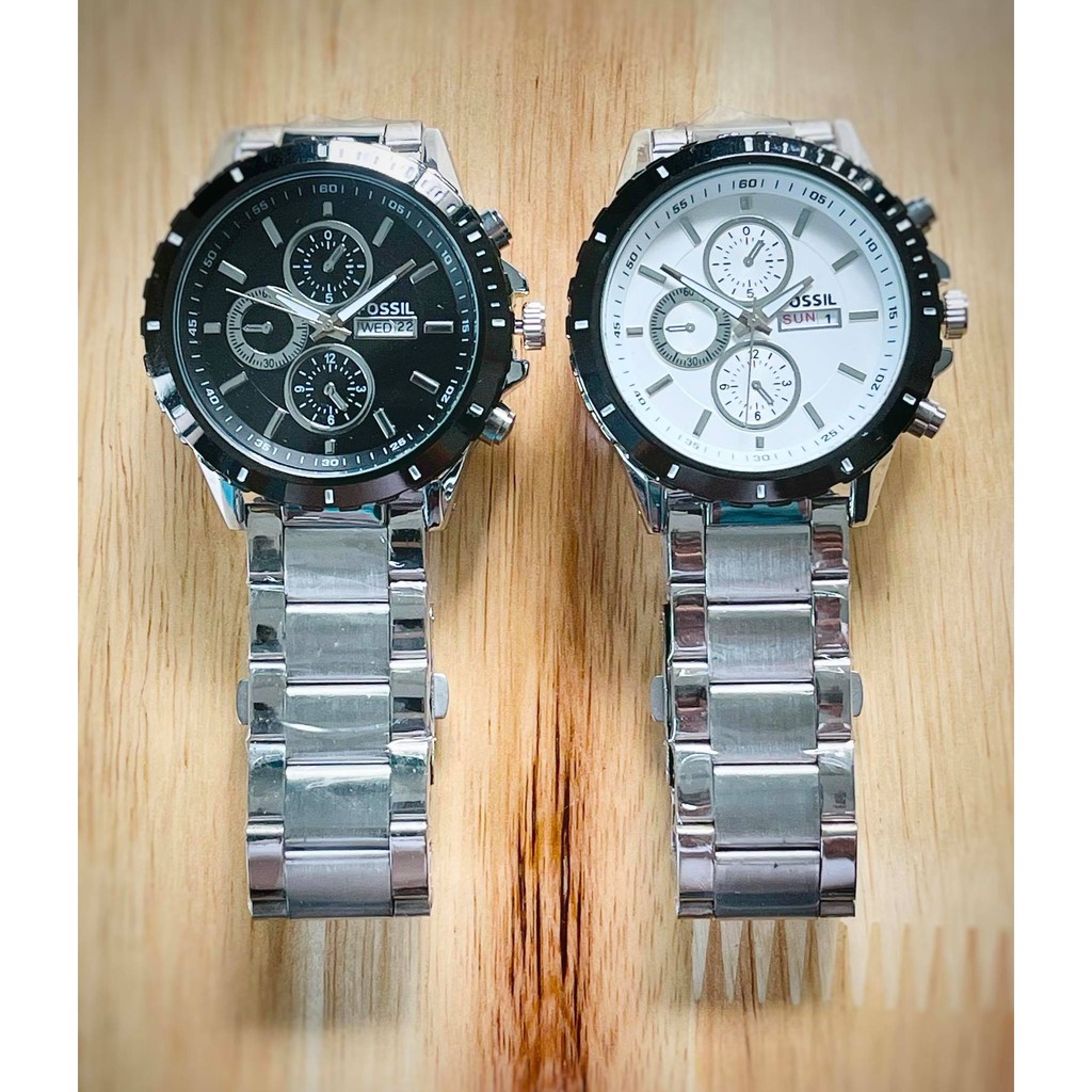 Fossil stainless steel waterproof fashion watch for men | Shopee Philippines