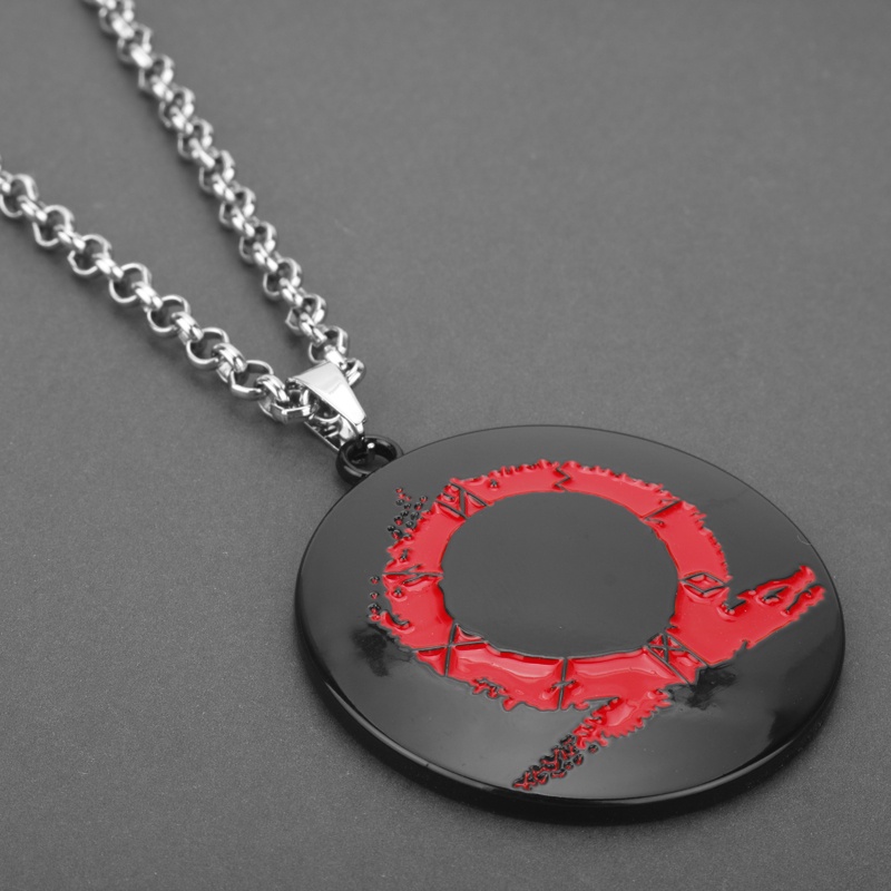 Game God of War Kratos Ares Necklace Alice Madness Returns Horseshoe Necklace Link Chain
