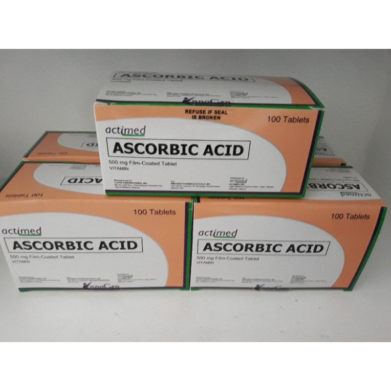 Ascorbic Acid 500mg (100"s) Film coated tablet Shopee Philippines