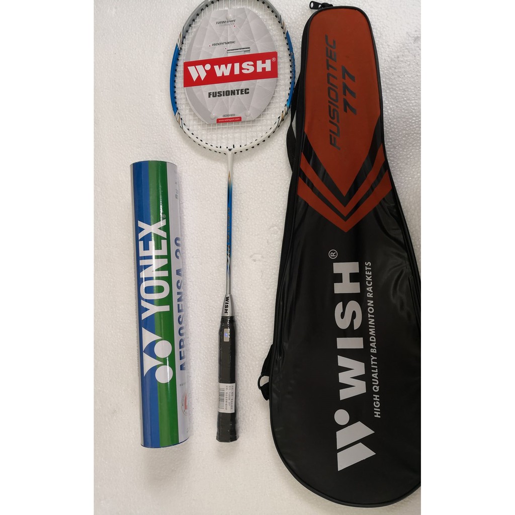 Wish Badminton Racket Fusiontec 777 with Shuttlecock Shopee Philippines