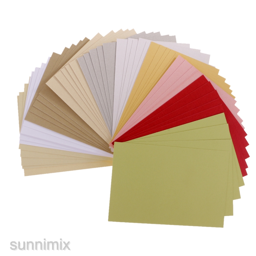 50 Sheets Pearlescent Cardstock Paper Crafts Specialty Paper Assorted