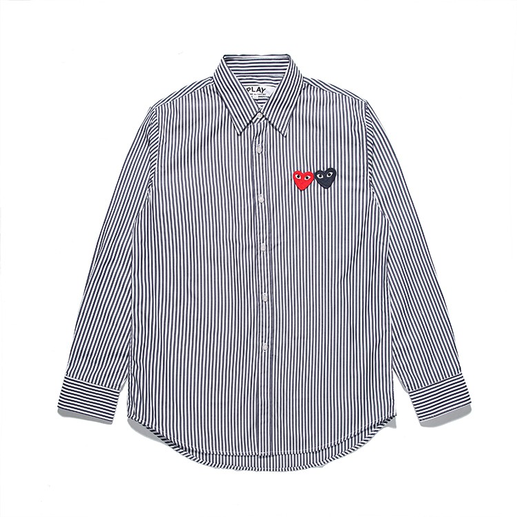 cdg play long sleeve shirt