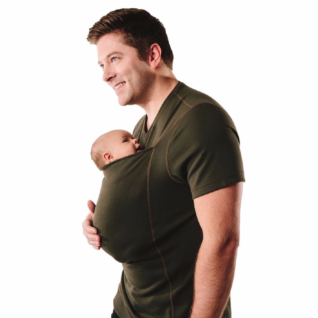 shirt with baby carrier