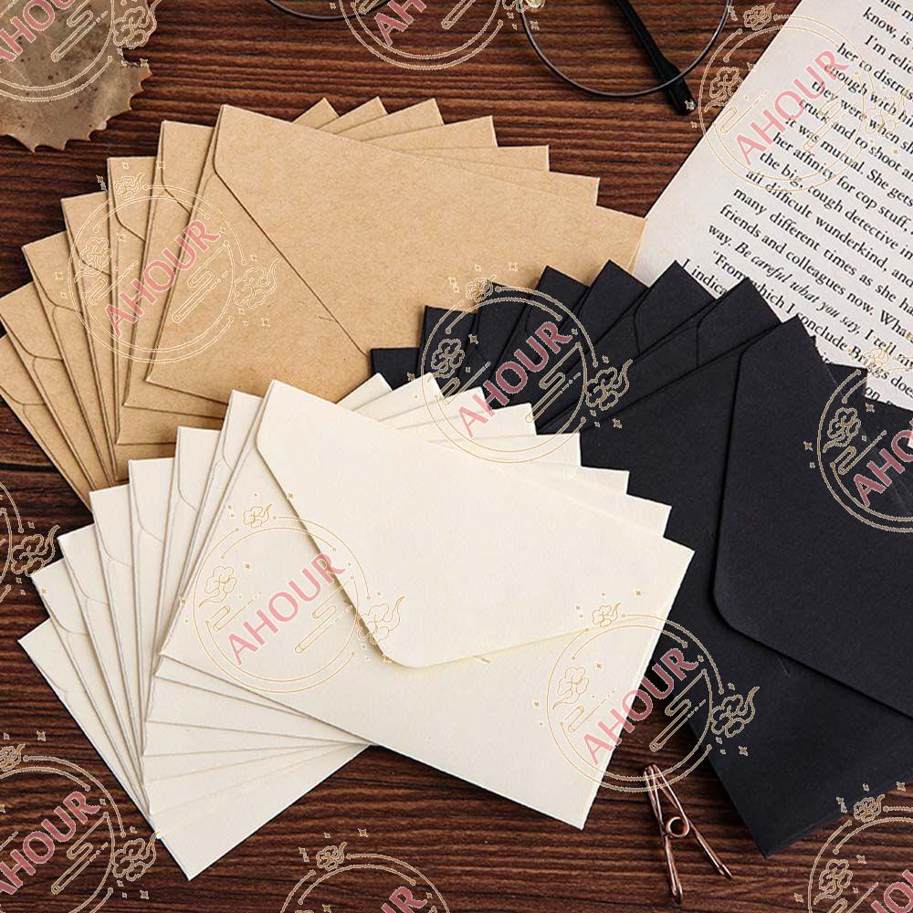 AHOUR Small Paper Envelope White Vintage Office Supplies Greeting Card