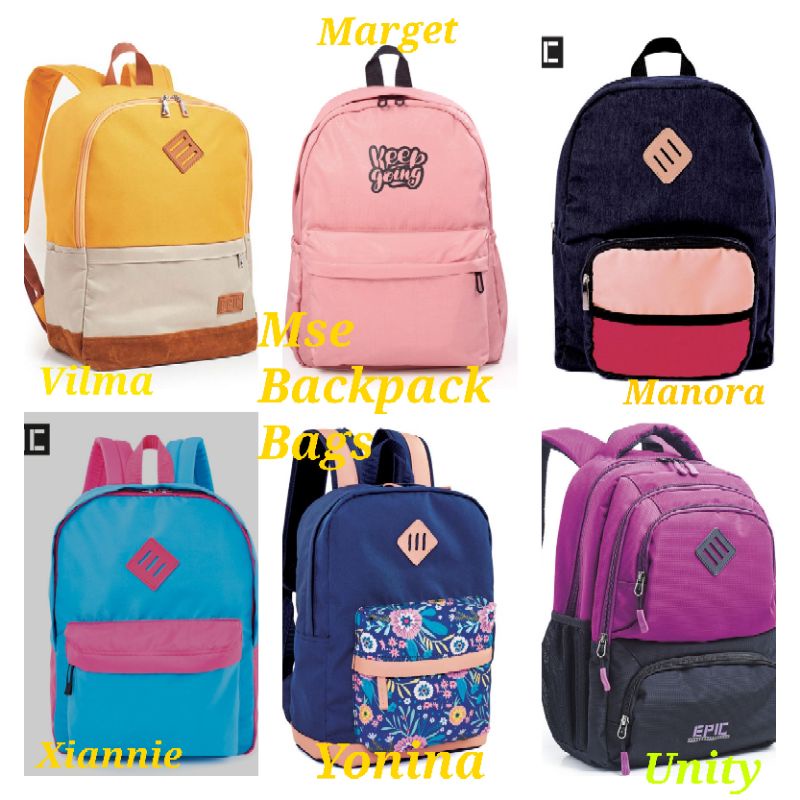 Sale!!!Mse Backpack Bags (Manora, Unity, Xiannie, Marget, Yonina, Vilma ...