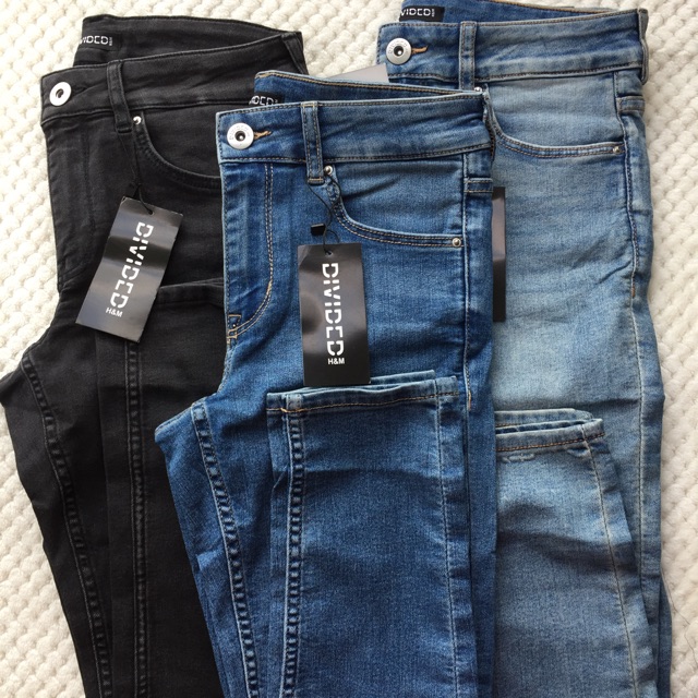 h&m divided skinny jeans