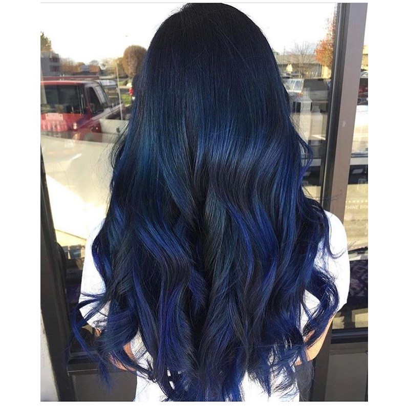 Dark Blue Midnight Blue Hair Coloring Permanent Blue Hair Color 0.88 Blue  Fashion Hair Color | Shopee Philippines