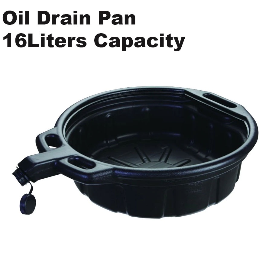 OIL DRAIN PAN 16Liters WASTE ENGINE OIL COLLECTOR Plastic Oil Drain Pan