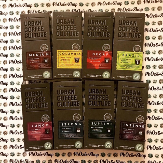 URBAN COFFEE CULTURE COLES NESPRESSO PODS CAPSULES 🇦🇺 AUSSIE IMPORT