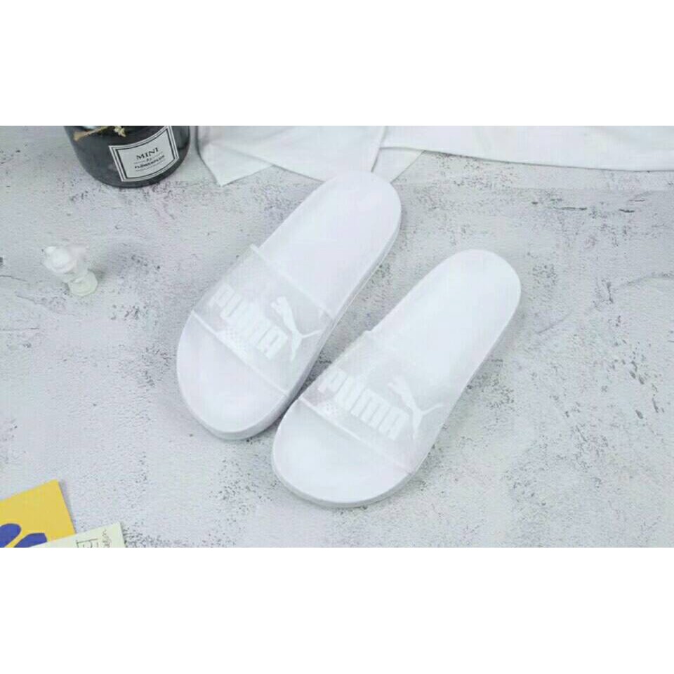 puma slippers transparent