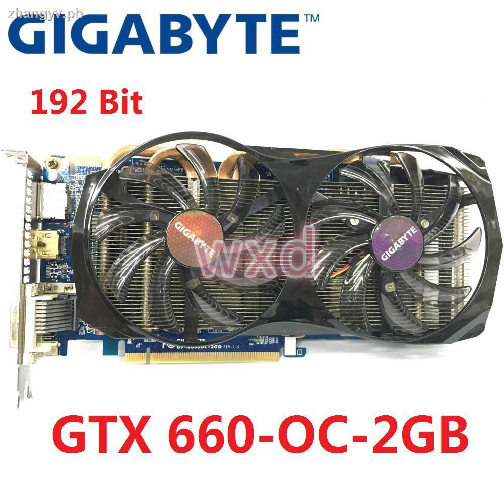 Gigabyte Video Card Gtx660 2gb 192bit Gddr5 Graphics Cards Gtx 660 Vga Stronger Than 750 Ti Used Shopee Philippines