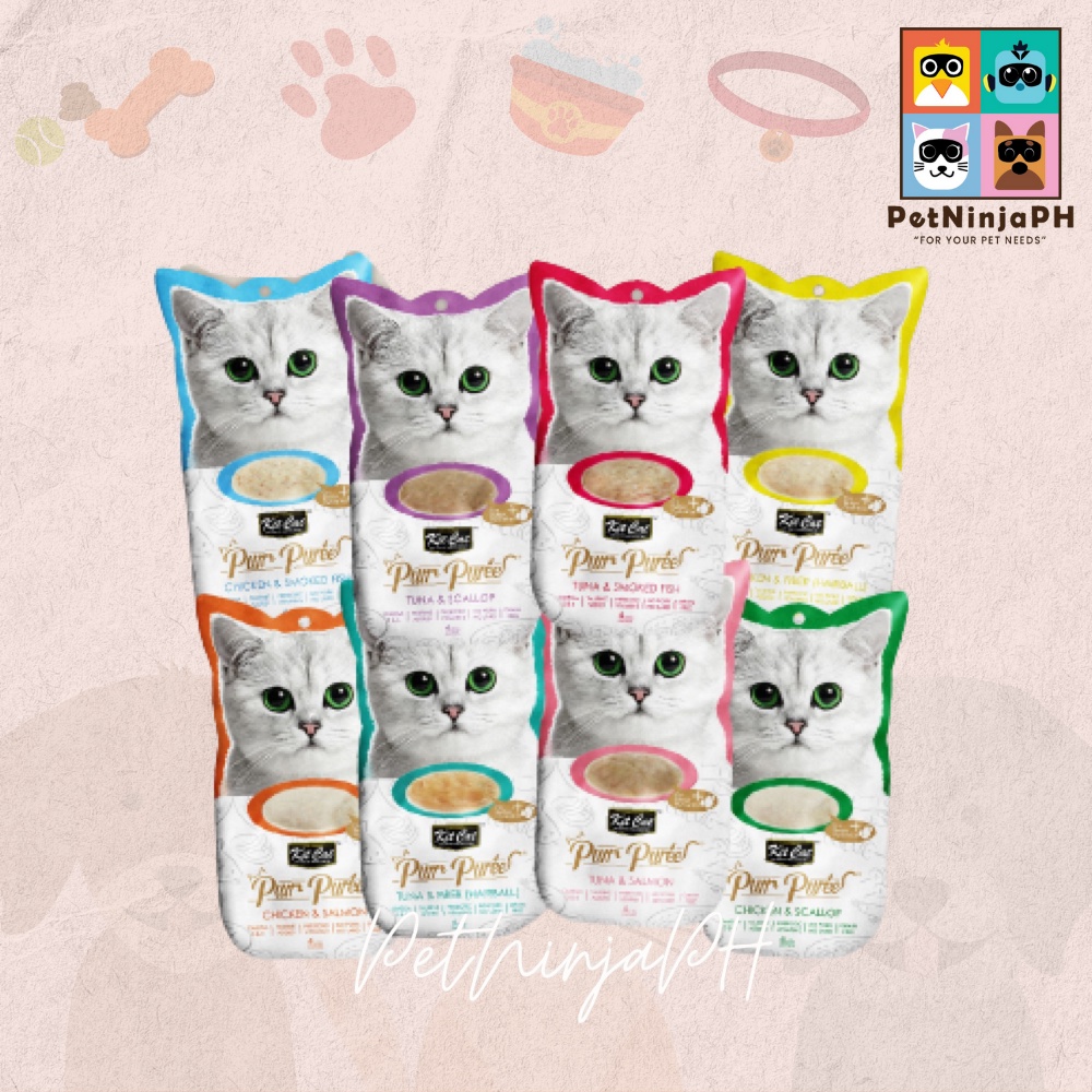 Kit Cat Purr Puree Grain-free 4pcs x 15 g | Shopee Philippines