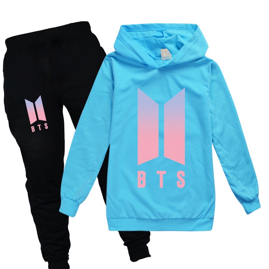 bts hoodie blue