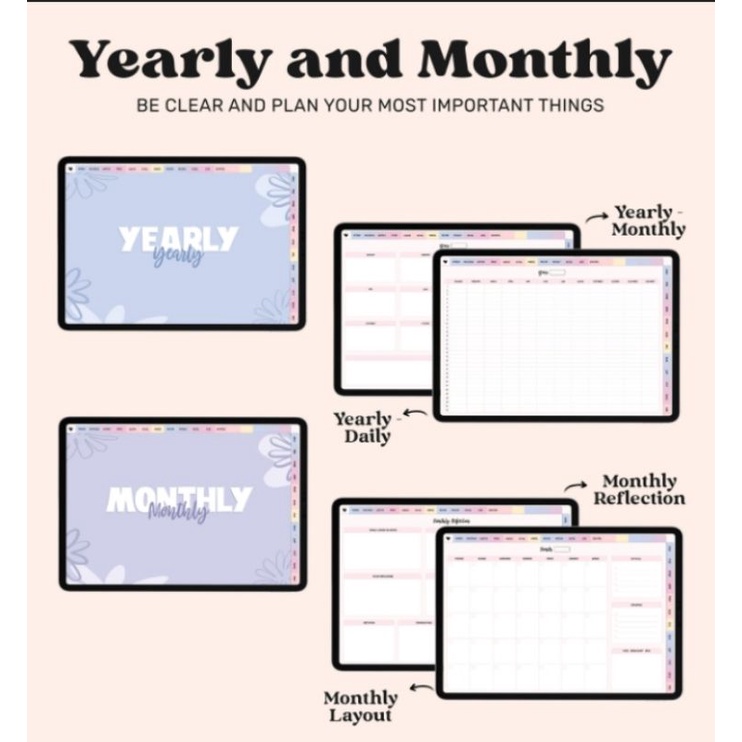 Digital Life Planner, Digital iPad, Notability, Goodnotes Planner, Undated Digital Planner