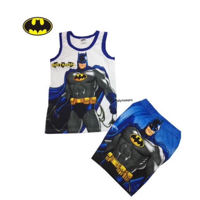 Batman Sando Short Set T-shirt Spandex | Shopee Philippines