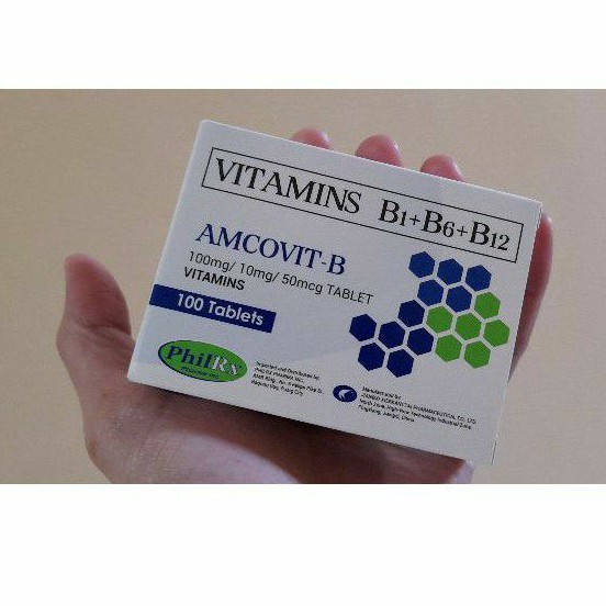 Vitamin B Complex (B1+B6+B12)| Amcovit B - 100 Tablets | Shopee Philippines