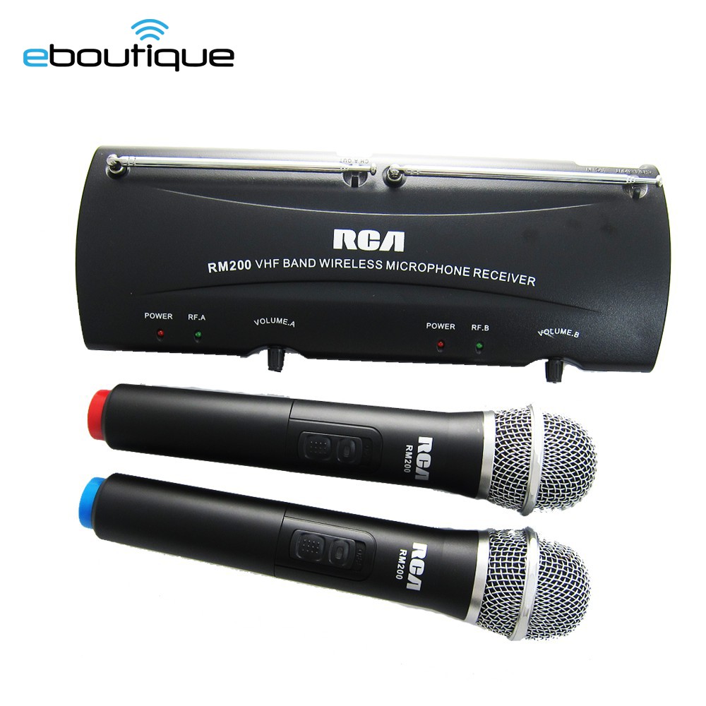 RCA Professional Wireless Mic Recording Karaoke/Videoke Cordless