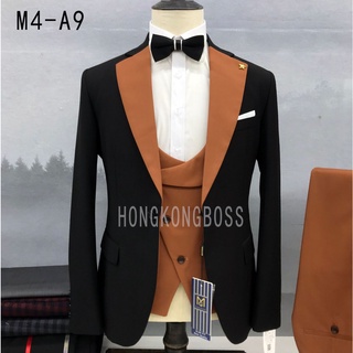 (Suit Jacket+Vest+Trousers 3-Piece Suit) High-End Men's Suit Business/Party/Wedding Universal Dress