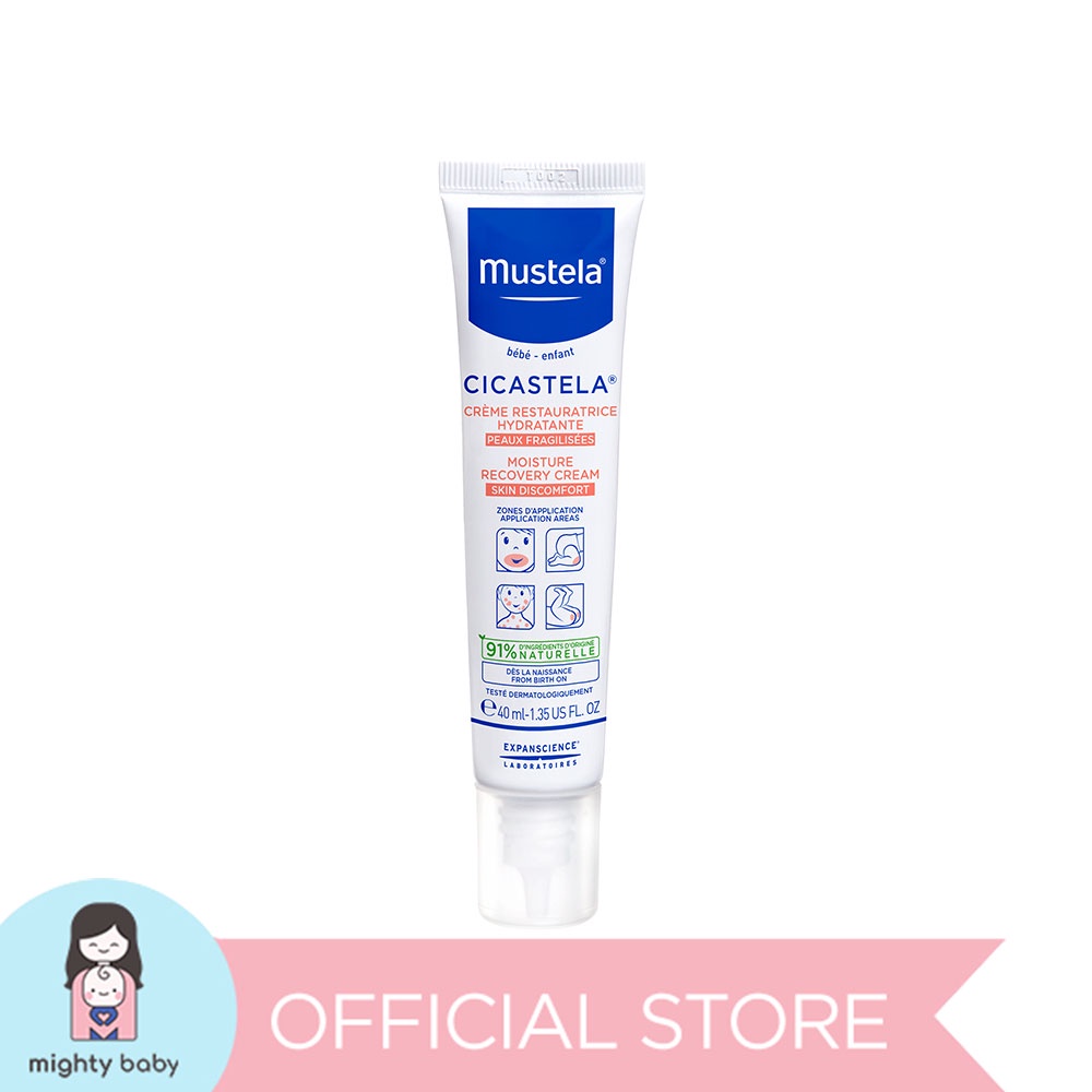Mustela Cicastela Moisture Recovery Cream 40ml (Irritated Areas ...