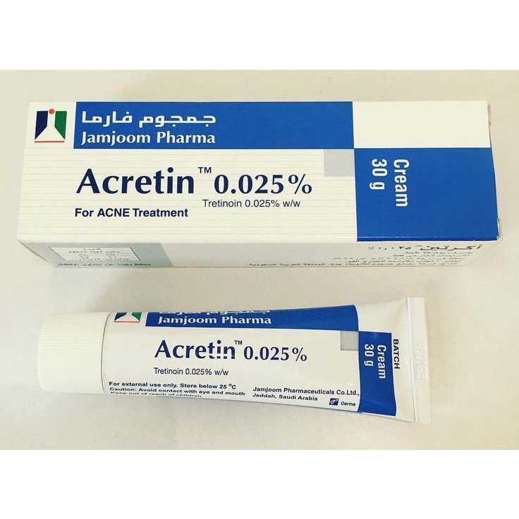 ACRETIN 0.025% cream 30g (treatment for acne) + FREEBIE | Shopee