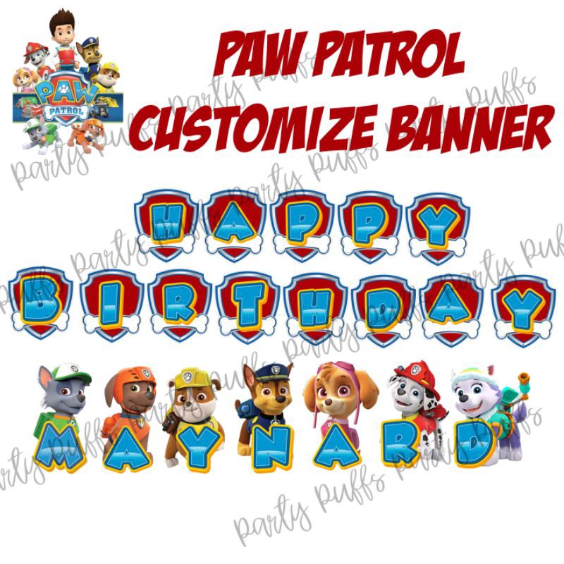 Paw Patrol Birthday Banner | Philippines