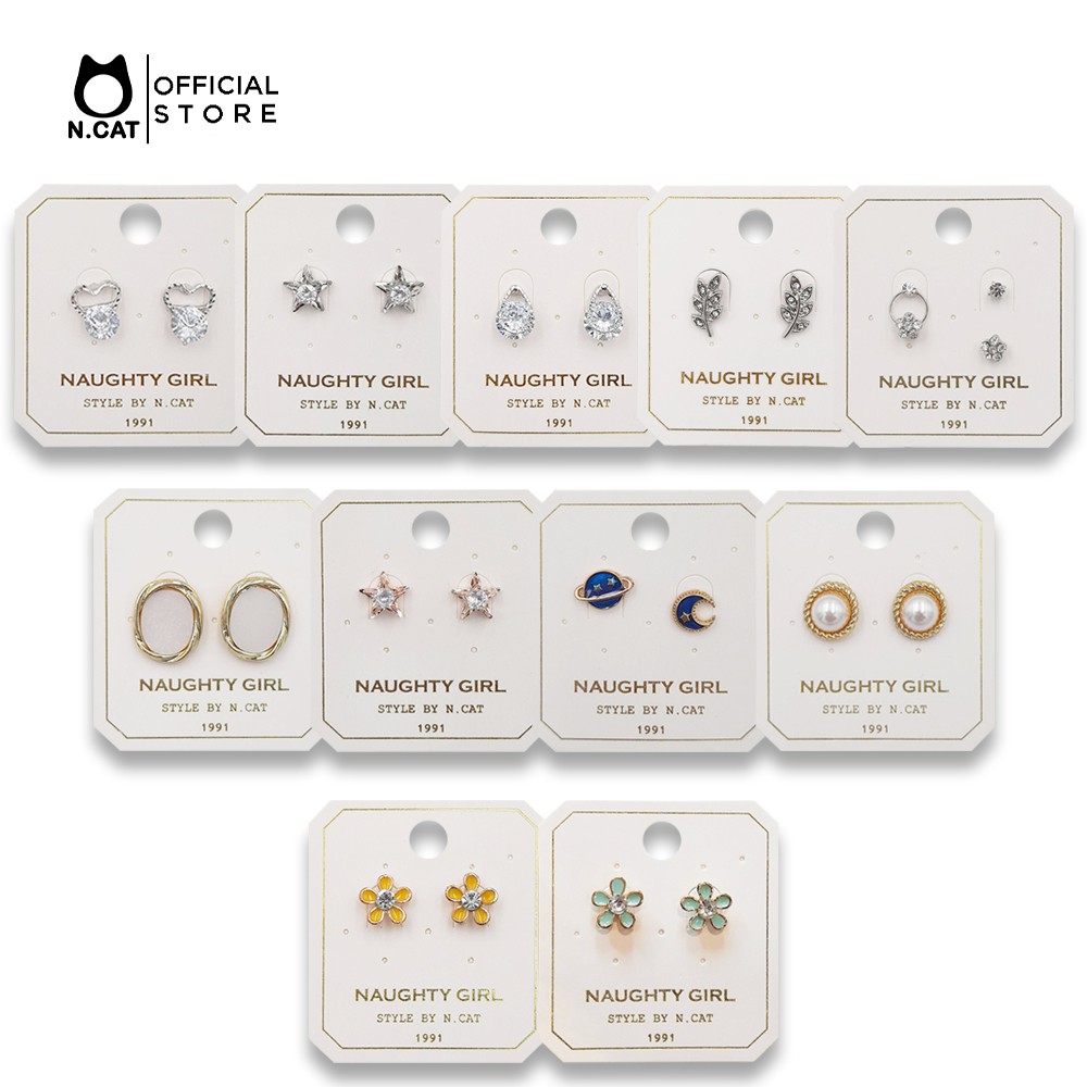 NCAT FANCY STUD EARRINGS | Shopee Philippines