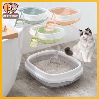 cat cage with litter box Cat Litter Box With Scoop Kitten Litter Box Cat Toilet Deodorization leaka