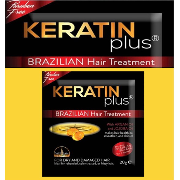 Keratin Plus Brazilian Hair Treatment for Damaged and Dry Hair Ideal for  Rebonded Colored and Frizzy | Shopee Philippines
