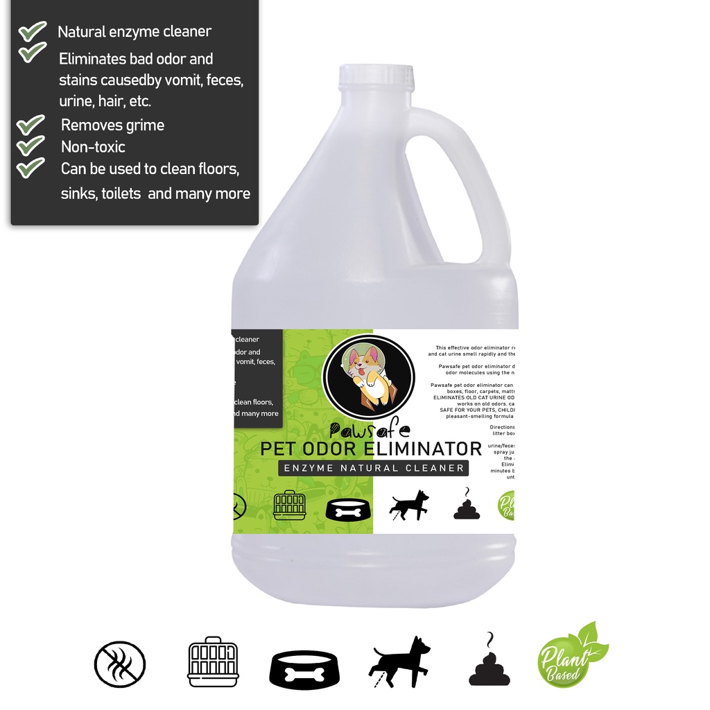 Pawsafe Enzyme Pet Odor Eliminator, disinfectant and cleaner Spray