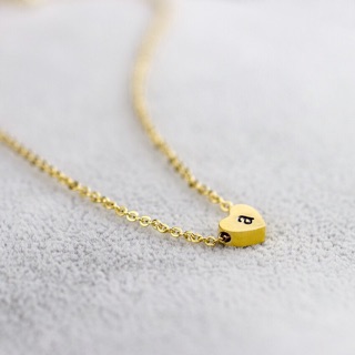 Non Tarnish Initial Heart Necklace | Shopee Philippines