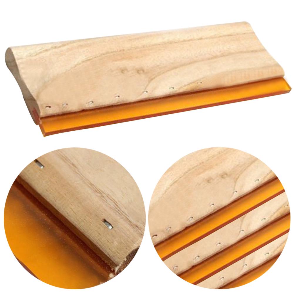 3 Pcs Scraper Printing Ink Rabbler Accessories Anti Adhesive Wood Handle Floor Pullers Scratch Board