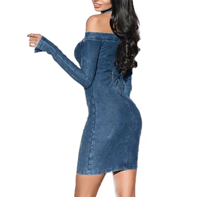 denim cocktail dress