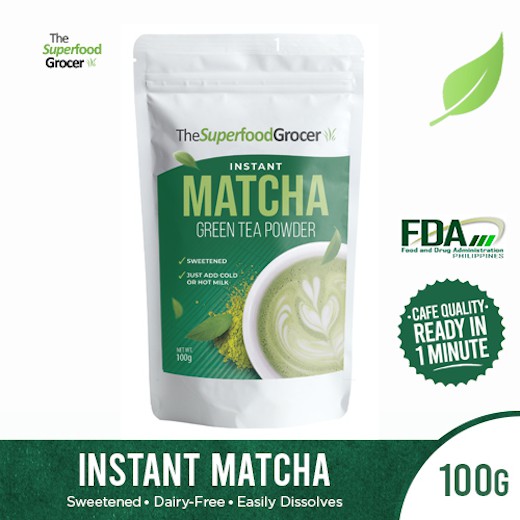 The Superfood Grocer Instant Premium Japanese Uji Matcha 100g (25