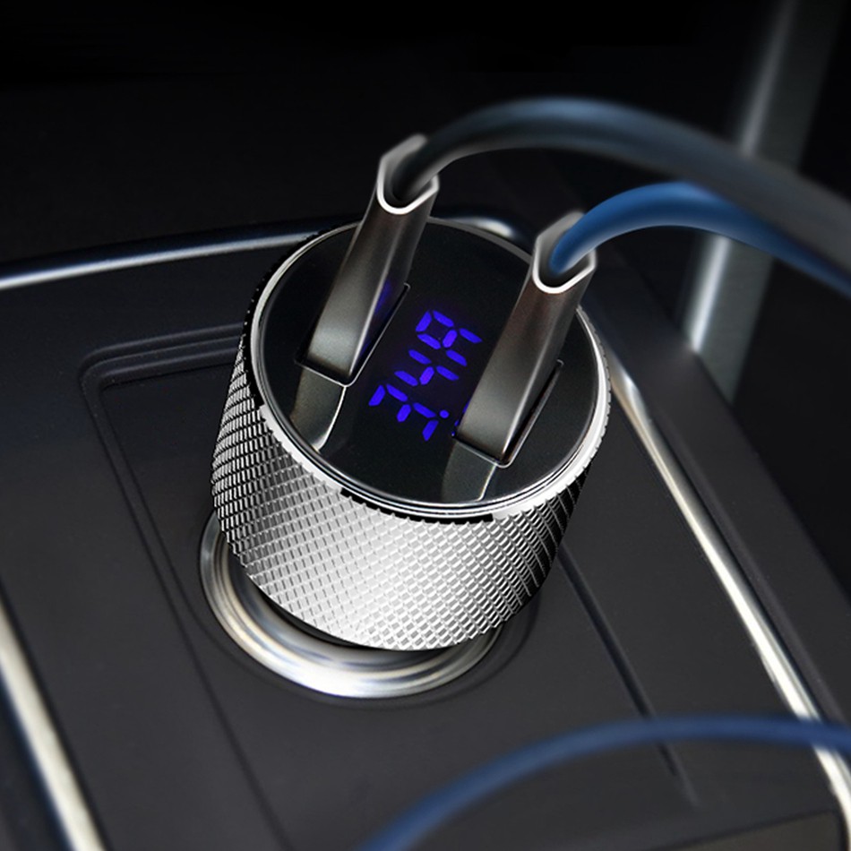 High quality LED CAR Charger with dual USB Port Shopee Philippines