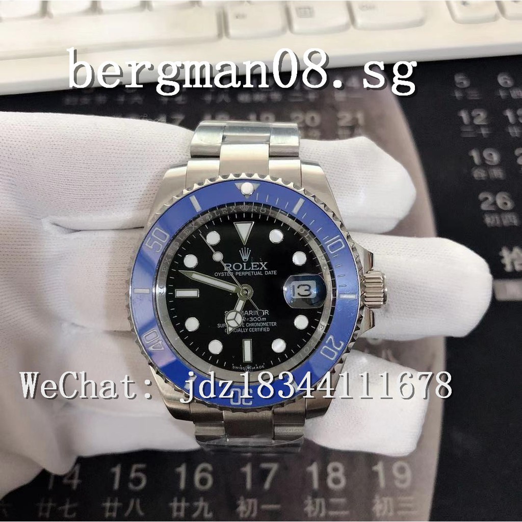 Rolex Submariner series watch 41mm dial blue ceramic ring mouth black literal automatic mechanical watch
