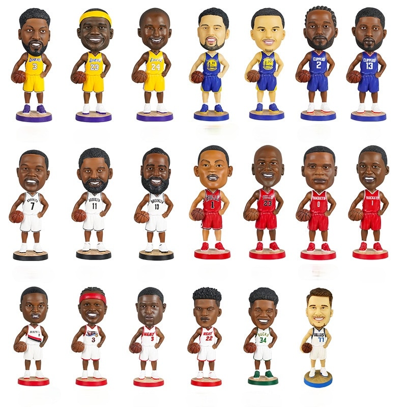 Resin Model Shakeable Action Figures Toys for NBA Basketball Star ...