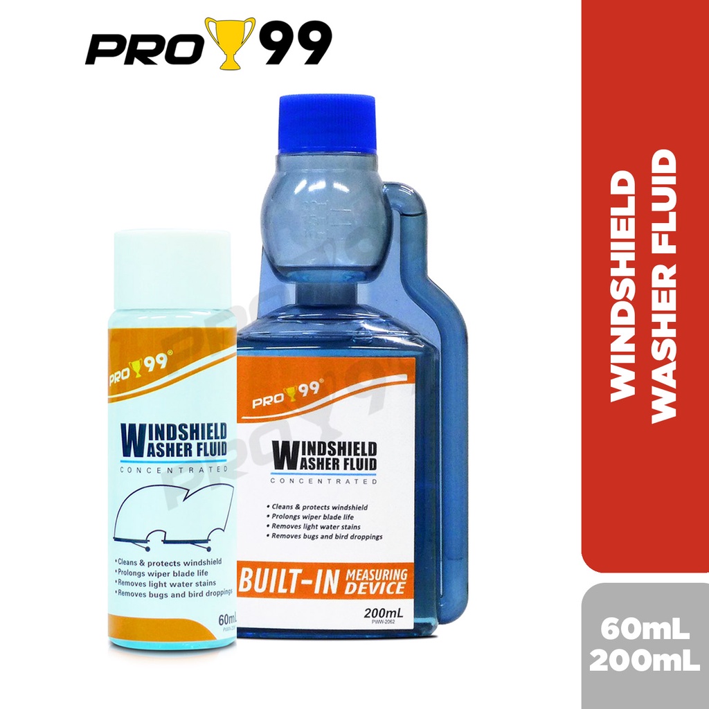 Pro99 Windshield Washer Fluid Concentrated 200mL / 60mL Shopee