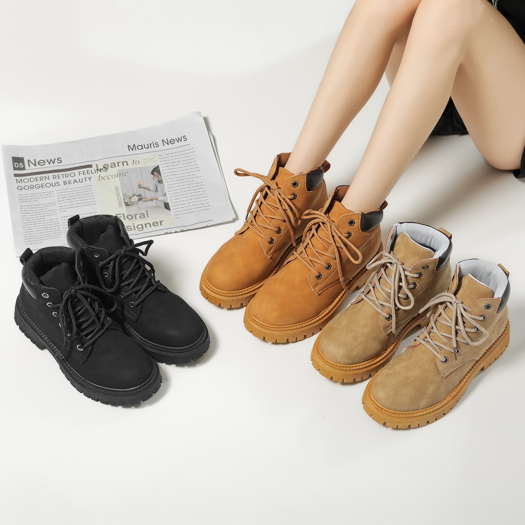 New arrival korean fashion boots for women platforms military boot with