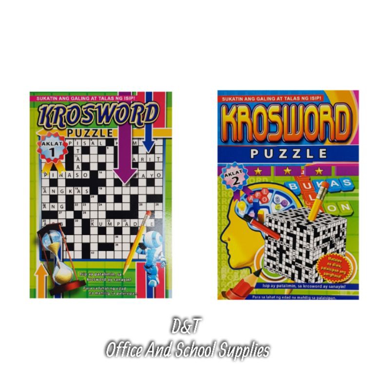 Crossword Puzzle (Tagalog) Shopee Philippines