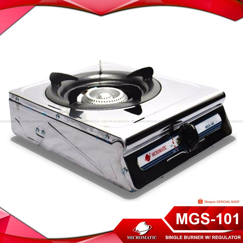 Micromatic MGS101 Single Burner Gas Stove with Free Regulator Shopee